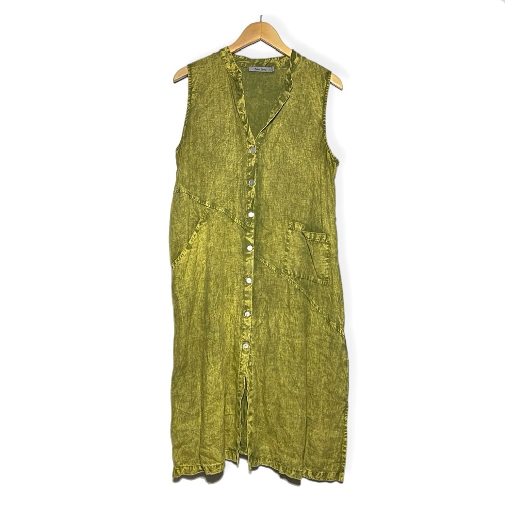 100% Linen Shirt Dress